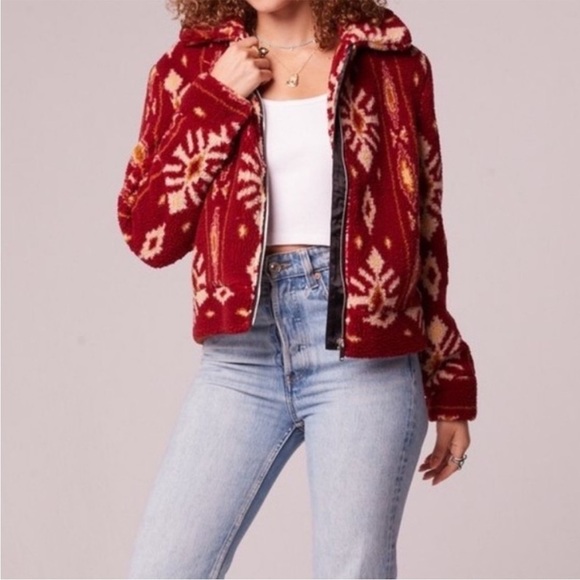 NEW B.O.G. Collective Melrose Jacket in Garnet Gold size XS - Picture 2 of 10